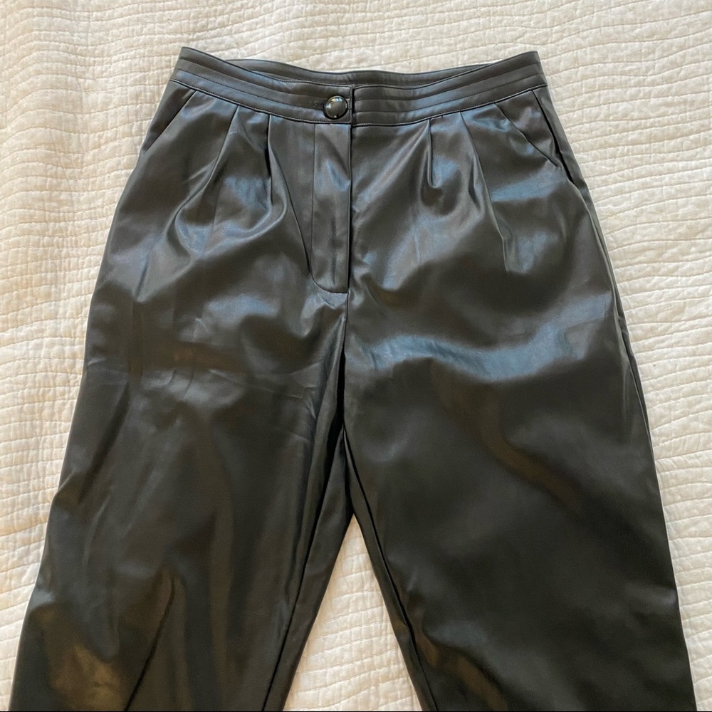 princess polly black leather pants